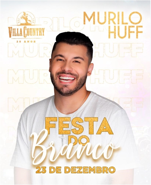 Murilo Huff faz grande show na Festa do Branco do Villa Country
