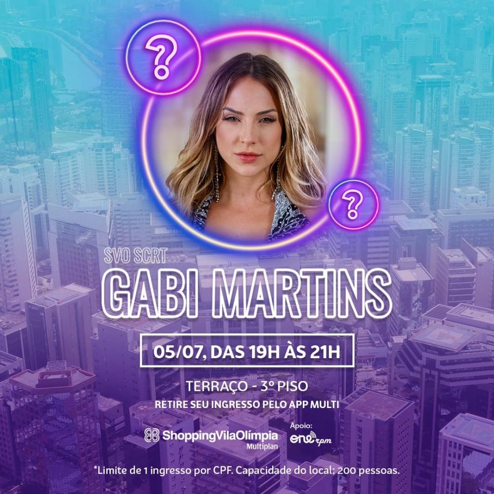 #SVOSECRETO apresenta Gabi Martins como próxima atração