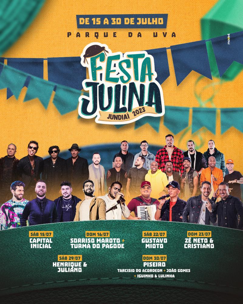 Festa Julina de Jundiaí começa neste final de semana 
