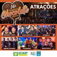 Ribeirão Pires anuncia shows do 14º Festival do Chocolate