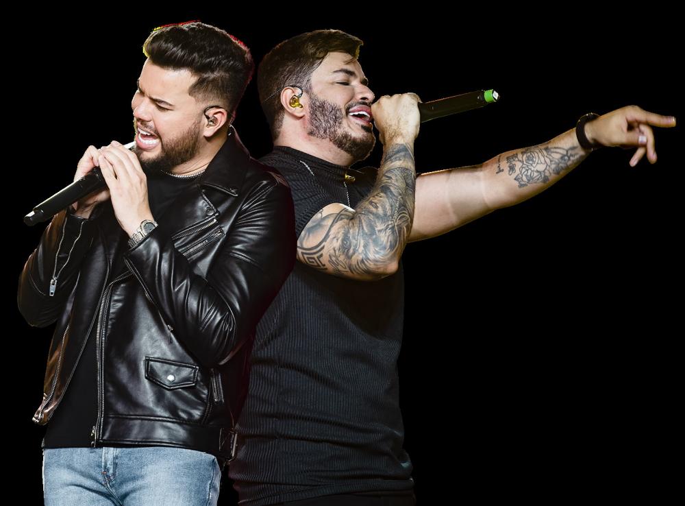 Max e Luan gravam DVD 