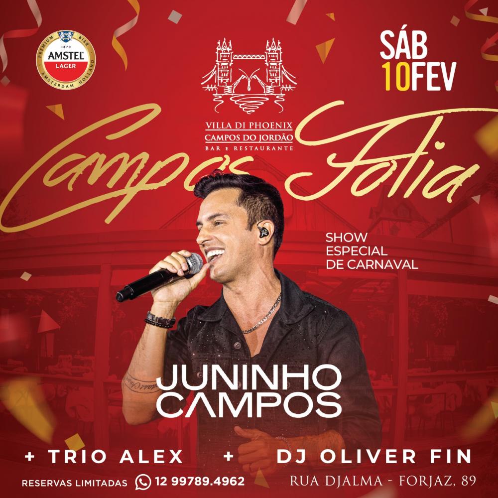 Juninho Campos se apresenta pelo interior de São Paulo no carnaval