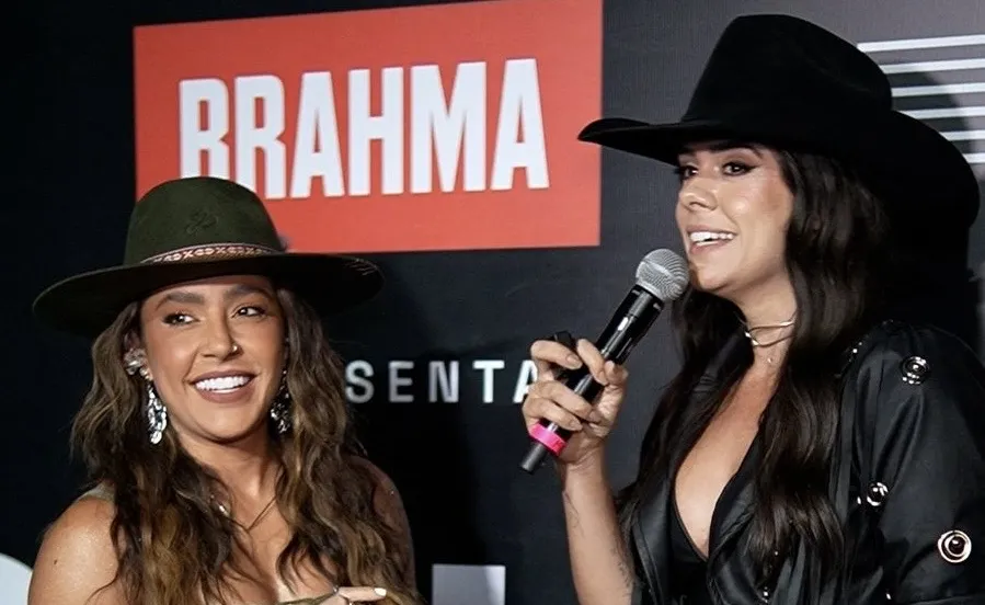 Marina Fabris faz esquenta ao vivo com os artistas no Ribeirão Rodeo Music