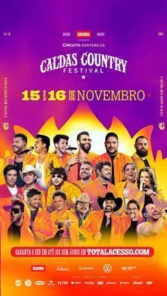 Caldas Country Show comemora 17 anos e divulga cartaz com grandes atrações confirmadas para 2024 