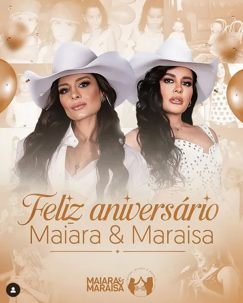 Feliz Aniversário Maiara e Maraisa!