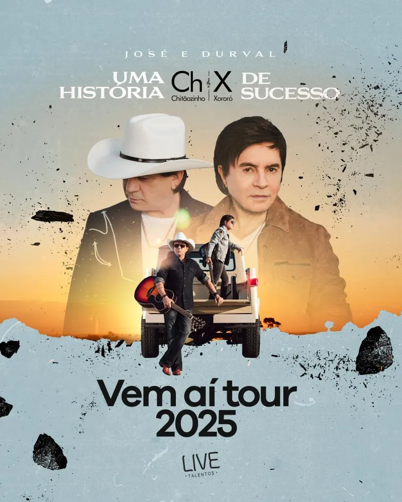 Chitãozinho e Xororó anunciam nova turnê “ChX | Uma História de Sucesso” com shows limitados em 2025