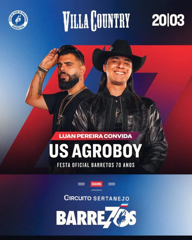 Us Agroboy leva o “Hip-Roça” para a Festa Oficial do Barretão no Villa Country
