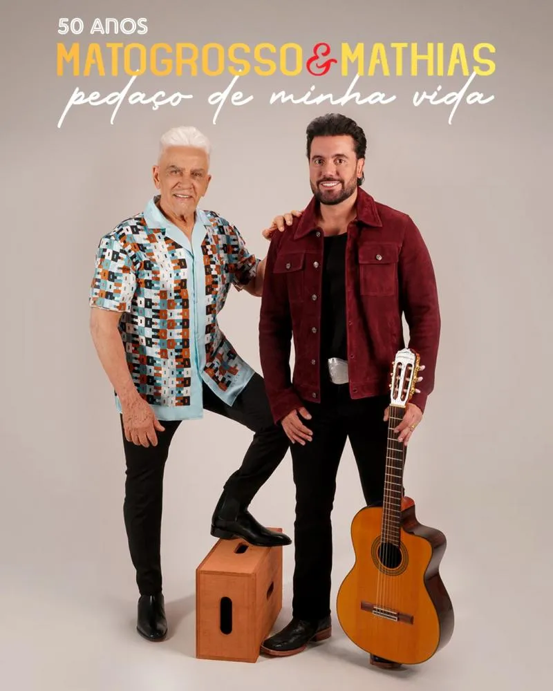 Matogrosso & Mathias anunciam a gravação do projeto “Pedaço de Minha Vida” 50 ANOS DE SUCESSO!