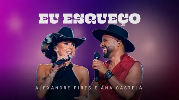 Alexandre Pires e Ana Castela juntos na inédita “Eu Esqueço”, mais uma faixa do projeto “Pagonejo Bão”