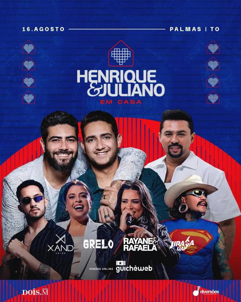 Henrique & Juliano realizam nova edição do evento “Em Casa” em Palmas 