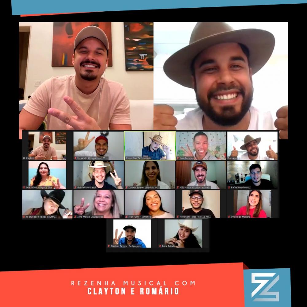 ReZenha musical recebe Clayton e Romário